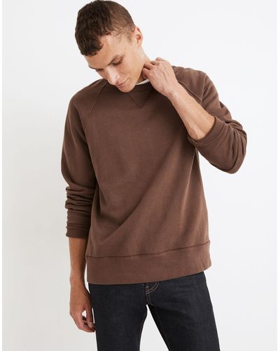 MW Garment-dyed Crewneck Sweatshirt - Brown