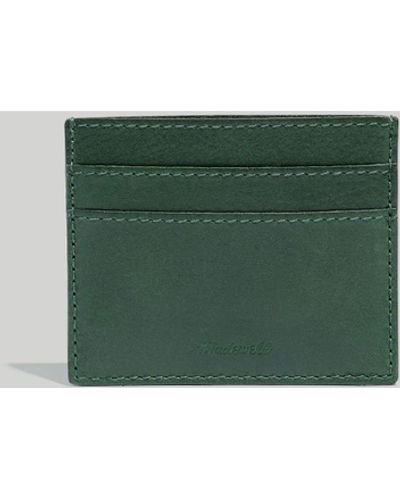 MW The Leather Card Case - Green