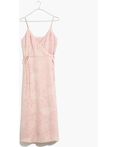 MW (re)sourced Crepe Cami Wrap Dress - Pink