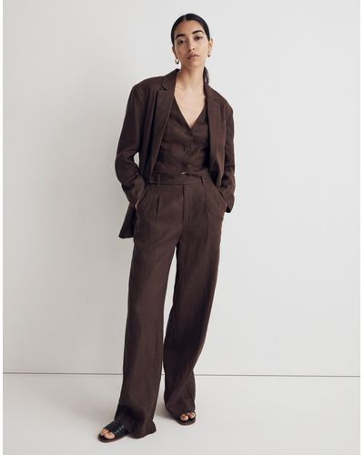 MW The Harlow Wide-leg Pant - Brown