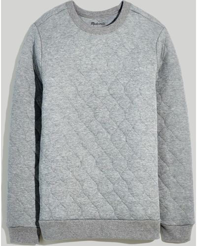 MW Quilted Sweatshirt - Grey