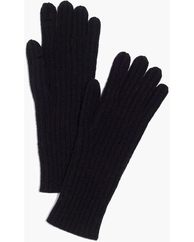 MW Ribbed Texting Gloves - Blue