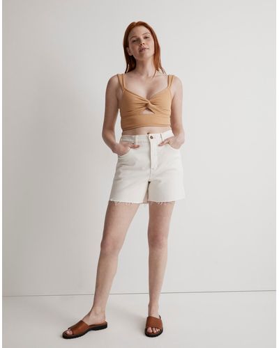 MW The Curvy Perfect Vintage Mid-length Jean Short - Natural