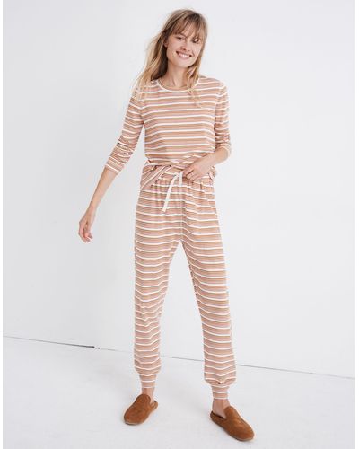MW Honeycomb Pyjama Joggers - White