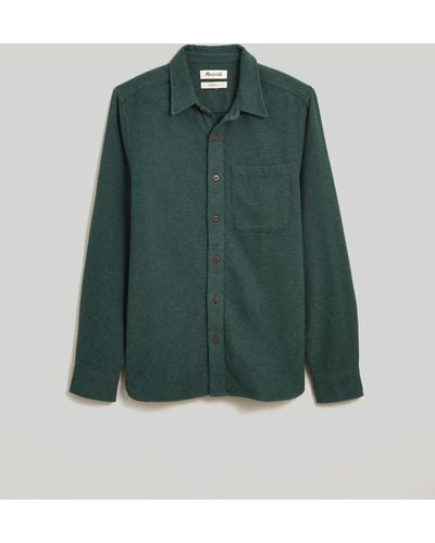 MW Sunday Flannel Perfect Long-sleeve Shirt - Green