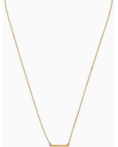 MW Delicate Collection Demi-fine Bar Necklace - Metallic