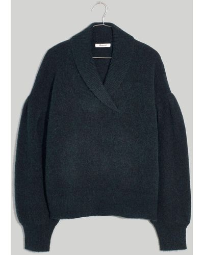 MW Vinson Shawl-collar Pullover Sweater - Blue