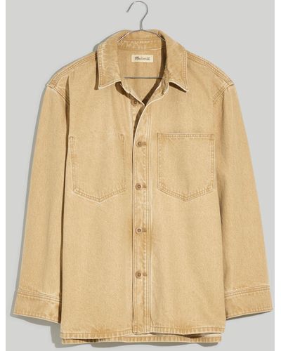 MW Denim Shirt-jacket: Botanical Yarn-dye Edition - Natural
