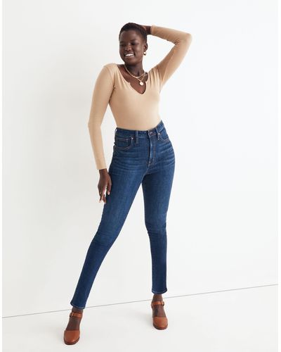 MW Curvy High-rise Skinny Jeans - Blue