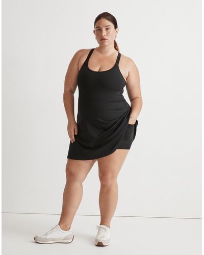 MW Plus Flex Cutout Fitness Dress - Black