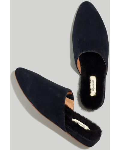 MW The Suede Kasey Mule - Blue
