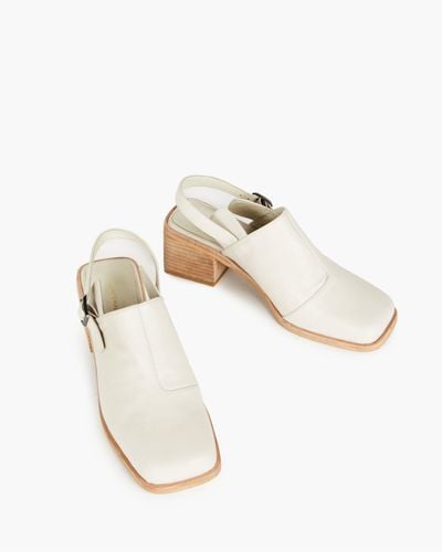 MW Intentionally Blank Leather Marty 2 Heels - White