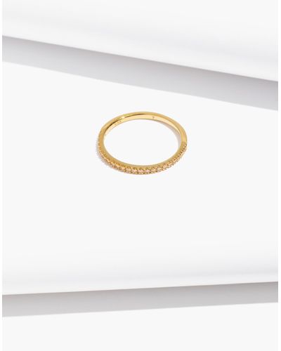 MW Delicate Collection Demi-fine White Topaz Ring