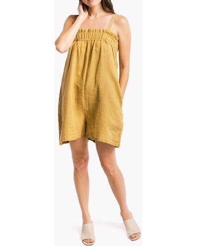 MW Madewell X Laude The Label Thea Romper - Yellow