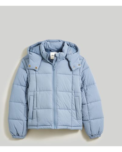 MW Modular Quilted Crop Puffer Jacket - Gray