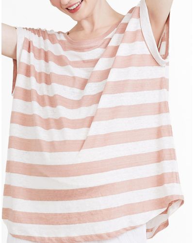 MW Hatch Collection® Maternity Linen Circle Tee - Pink