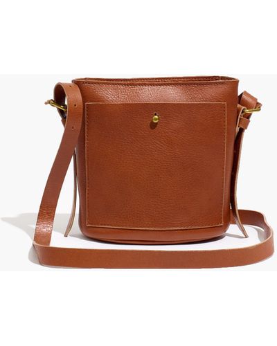 MW The Small Transport Bucket Bag - Brown