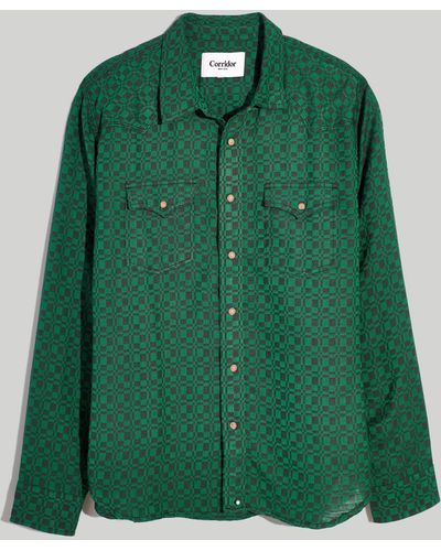 MW Corridor® Overshot Western Long-sleeve Shirt - Green