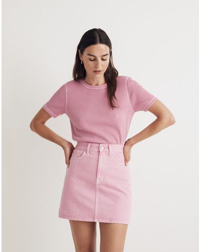 MW Rivet & Thread Sia Waffle Tee - Pink