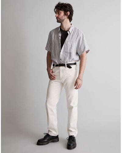 MW Linen Perfect Short-sleeve Shirt - White