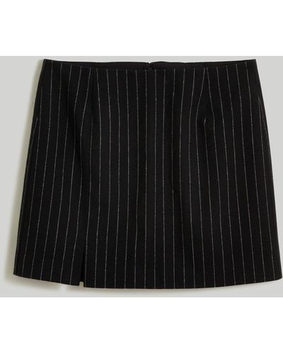 MW Wool-blend Mini Skirt - Black