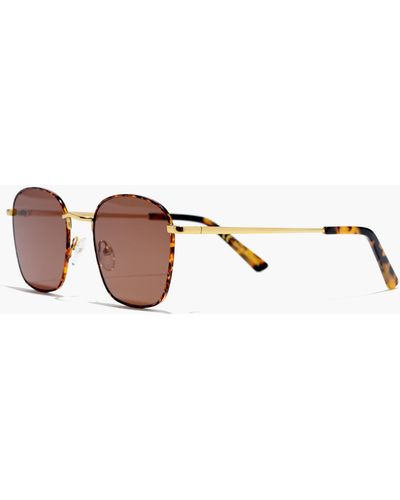 MW Fest Square Aviator Sunglasses - Brown
