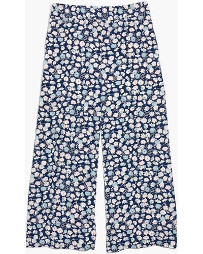 MW Huston Pull-on Crop Trousers - Blue