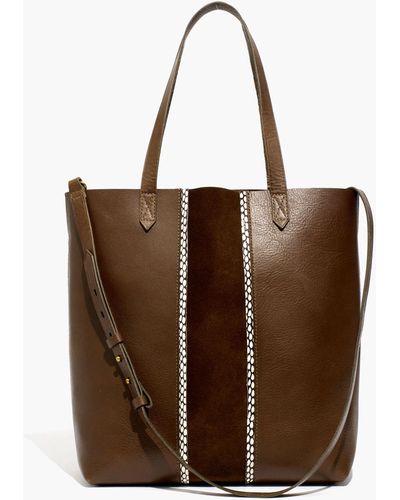 MW The Medium Transport Tote: Suede Inset Edition - Brown