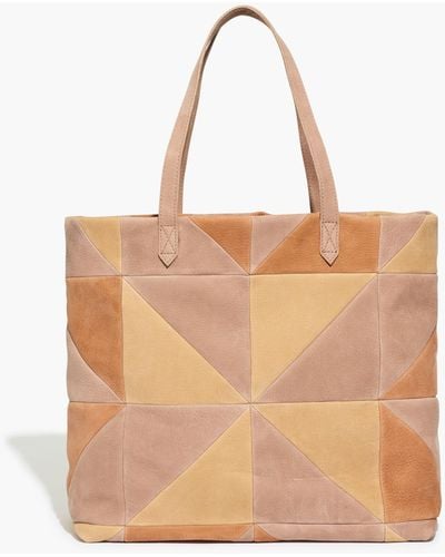 MW The Transport Tote: Patchwork Nubuck Edition - Natural