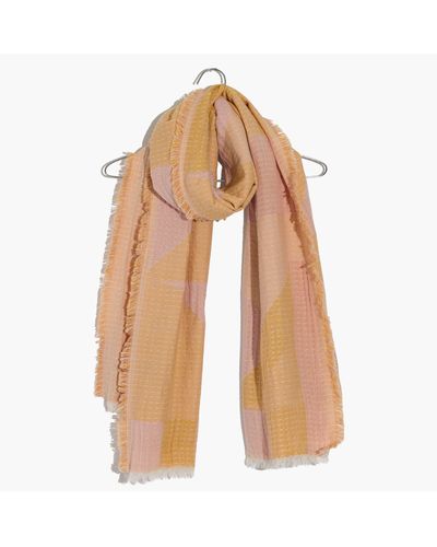 MW New Forms Stitched Scarf - White