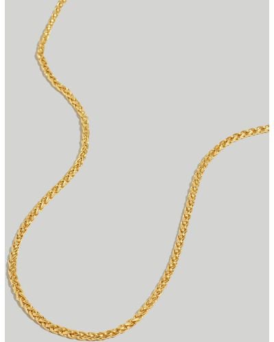 MW Wheat Chain Necklace - Metallic