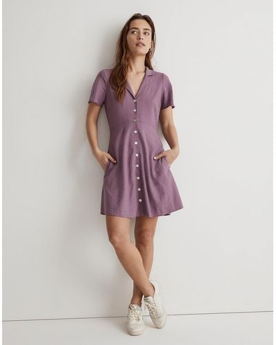 MW Kacie Mini Shirtdress - Purple