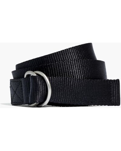 MW Nylon D-ring Belt - Black