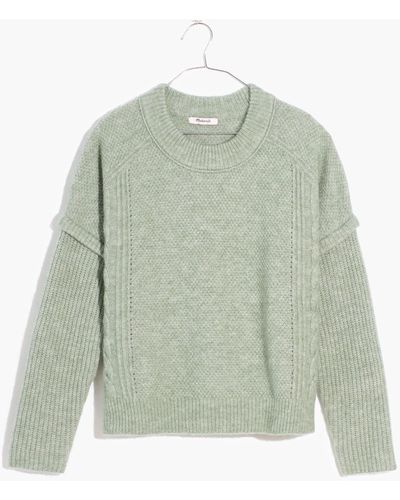 MW Plus Cable Havener Pullover Jumper - Grey