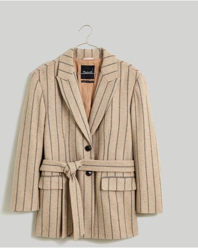 MW The Bedford Oversized Belted Blazer - Natural