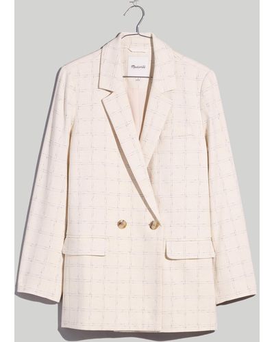MW The Plus Caldwell Double-breasted Blazer - Natural