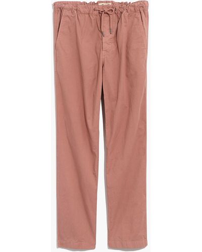 MW Garment-dyed Twill Drawstring Pants - Pink