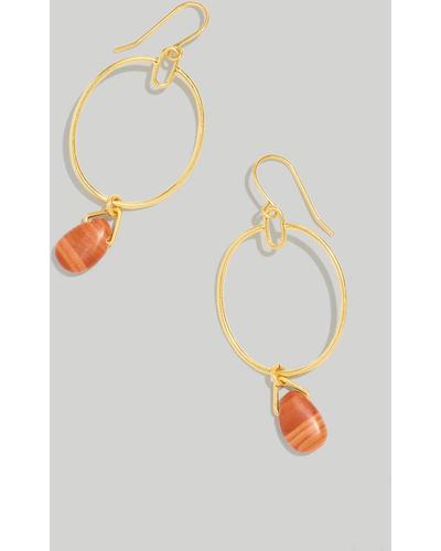MW Stone Collection Chrysoprase Statement Earrings - White
