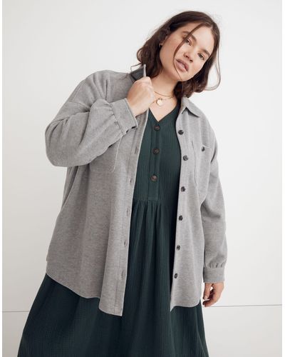 MW Plus Double-faced Shirt-jacket - Gray