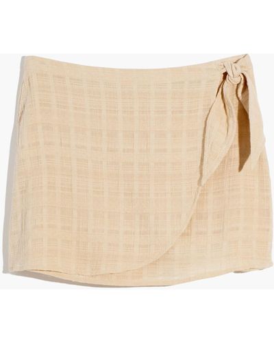 MW Cover-up Wrap Mini Skirt - White