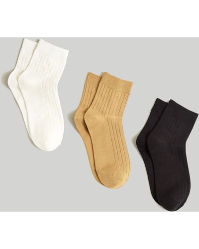 MW Three-pack Slinky Ankle Socks - Multicolor