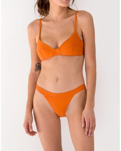 MW Galamaar® Simone Retro Bikini Top - Orange