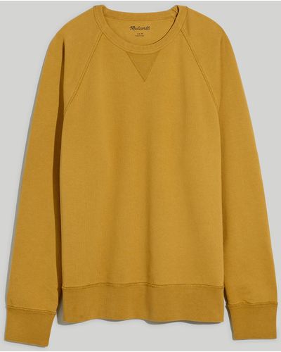 MW Garment-dyed Crewneck Sweatshirt - Yellow