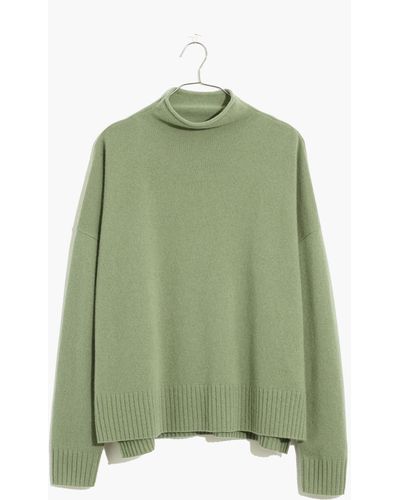 MW Plus (re)sponsible Cashmere Mockneck Sweater - Green