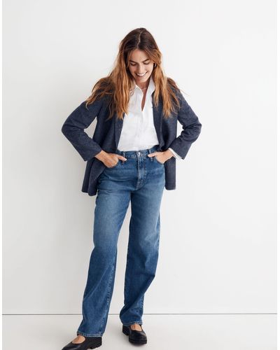 MW Petite Baggy Straight Jeans - Blue