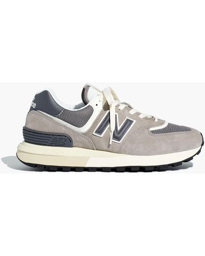 MW New Balance® Suede 574 Sneakers - White