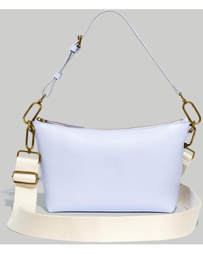 MW The Leather Carabiner Crossbody Sling Bag - White
