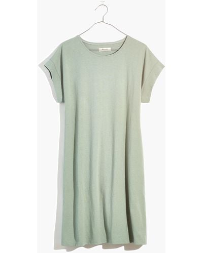 MW Plus Organic Cotton Cap-sleeve Tee Dress - Green