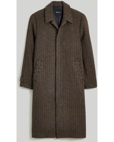 MW Houndstooth Topcoat - Brown
