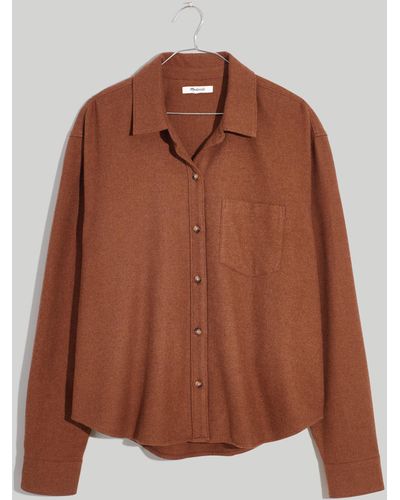 MW Flannel Kempton Button-up Shirt - Brown